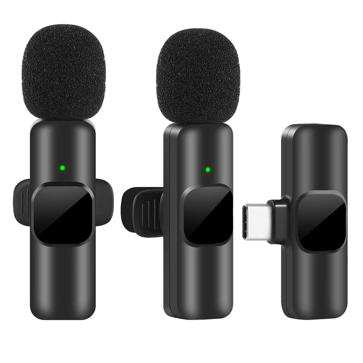 Wireless Lavalier Microphone – Portable Mini Mic iPhone Android