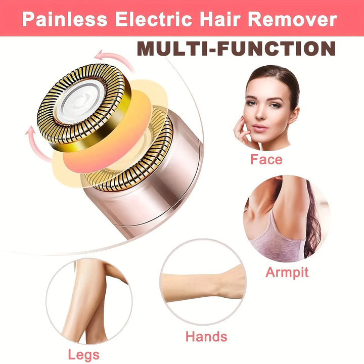 Lipstick Electric Hair Remover – Painless Facial Shaver for Women