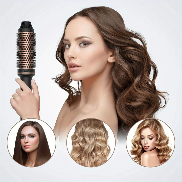 Valentine Hair Curler Straightener Heated Anti-Scald Brush