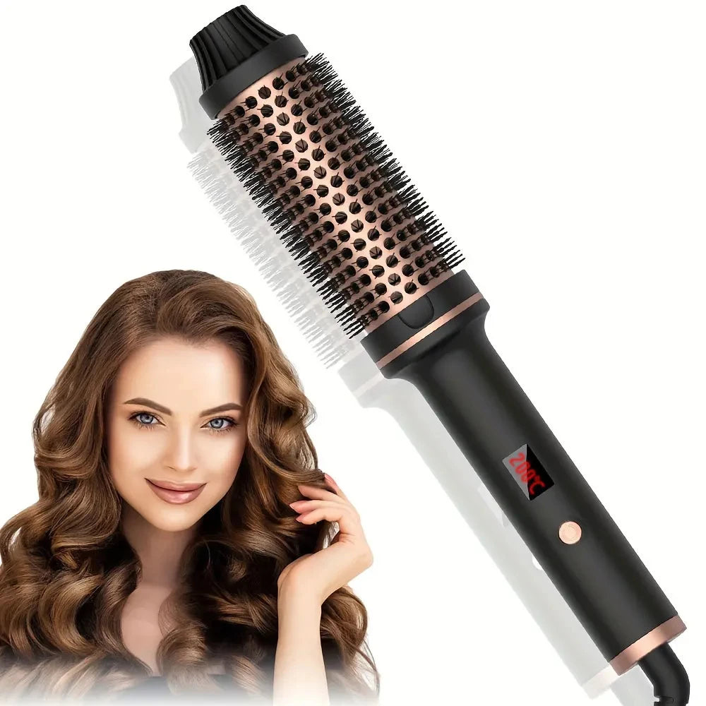 Valentine Hair Curler Straightener Heated Anti-Scald Brush