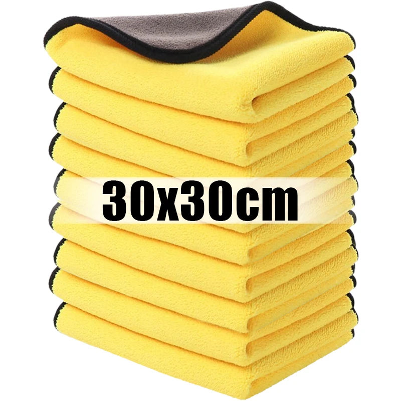 Microfiber Cleaning Towel Set for Car, Windows, and Dishes