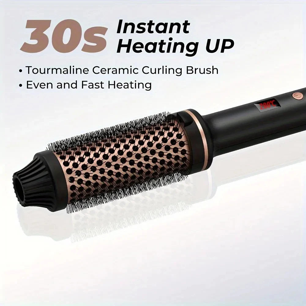 Valentine Hair Curler Straightener Heated Anti-Scald Brush