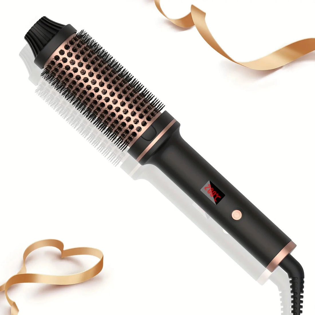Valentine Hair Curler Straightener Heated Anti-Scald Brush