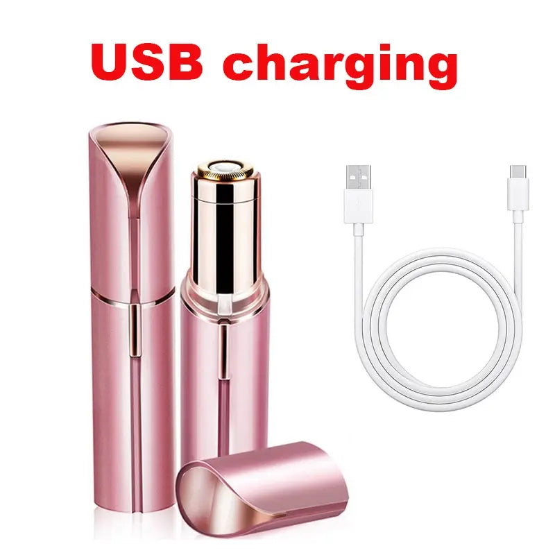 Lipstick Electric Hair Remover – Painless Facial Shaver for Women